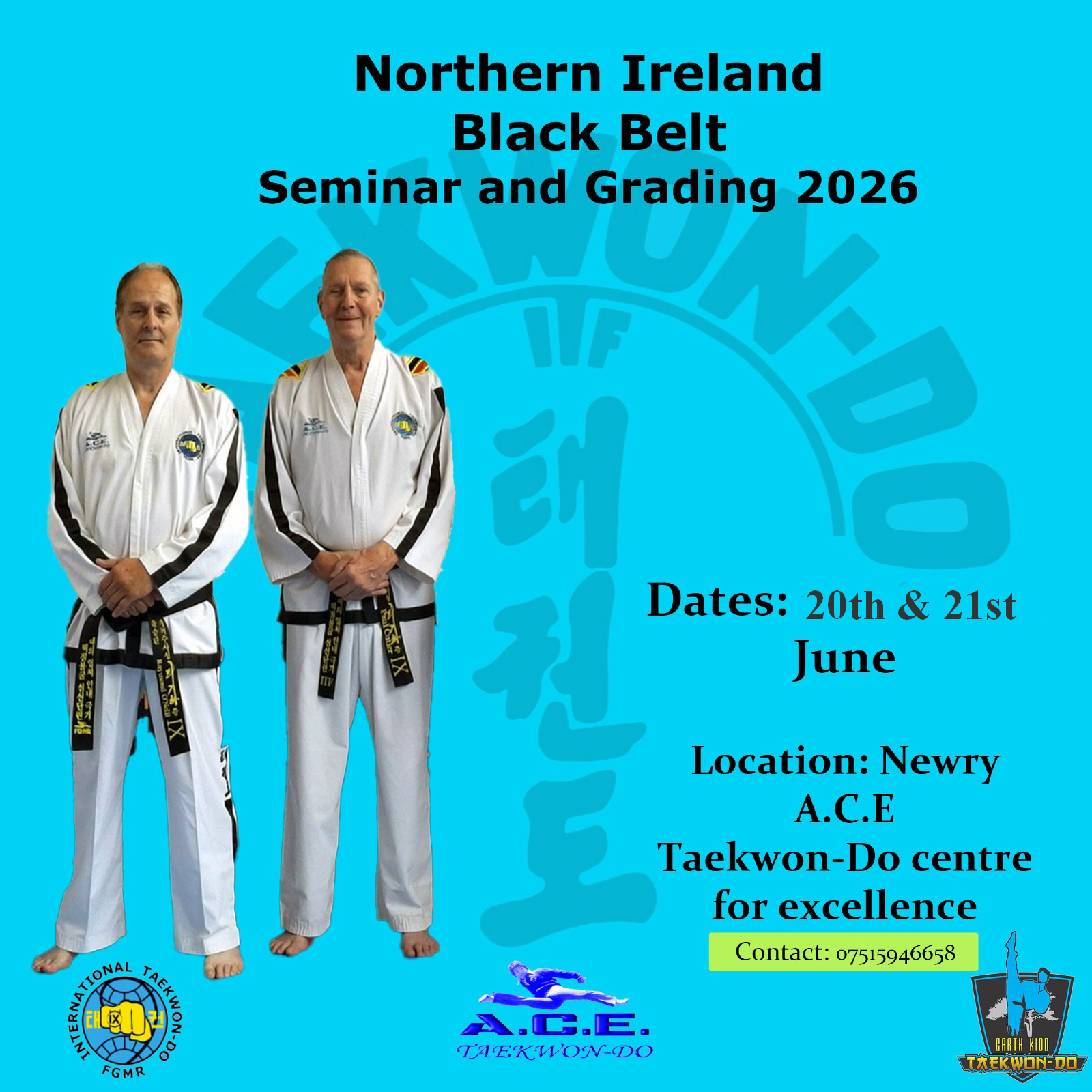 Northern Ireland Black Belt grading and Seminar 2026